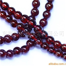 批发AA级天然石榴石圆珠半成品5MM东海水晶