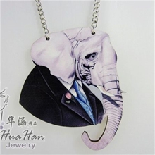 goodwood嘻哈项链木头项链大象吊坠项链