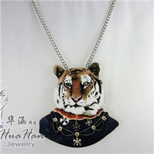 goodwood嘻哈项链木头项链老虎吊坠项链