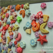 彩色塑料，饰品配件，串珠，染色珠，树脂饰品，树脂配件