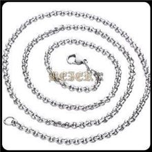 贝尔钛钢项链批发3MM时尚韩版项链配饰项链吊坠配链不掉色