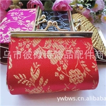 中国风锦缎铁搭扣葫芦零钱硬币包~创意小礼品批发~二元批货