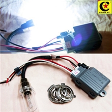 一年质保摩托车疝气灯氙气灯改装HID前大灯双光摆脚灯超亮大灯