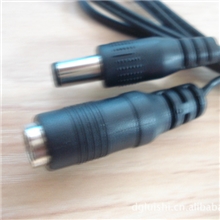 专业5.52.5公母电池充电器连接线,航空连接线电子线材厂家