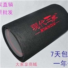 10寸圆220V/12V汽车低音炮摩托车车载低音炮电瓶车电脑音响炮筒