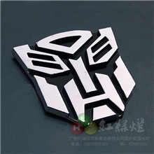 厂家直供变形金刚3D立体电镀塑料贴车身贴汽车人博派狂派