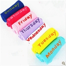 精梳棉优质星期袜7天纯色女袜短袜船袜淘宝地摊扫货热卖