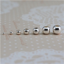 厂家批发S925时尚合金银珠子散珠光珠隔珠diy饰品手链项链配件