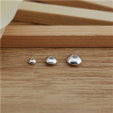 厂家批发S925纯银飞碟珠隔珠扁珠diy饰品手链项链配件