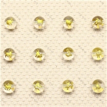 厂家直销天然水晶白水晶烫金十二生肖散珠DIY配件批发