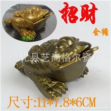 茶宠厂家变色茶宠紫砂金蟾茶宠批发德化茶宠