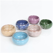 台湾紫砂冰裂杯紫砂茶杯创意茶杯陶瓷裂纹杯冰裂釉礼品茶具