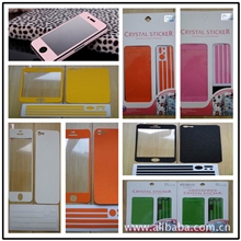 苹果配件手机贴膜高清防刮膜苹果彩色手机膜手机膜工厂批发