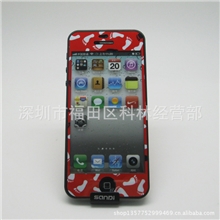 新品手机贴膜phone4手机边框贴PVC材质闪点膜苹果手机全身贴膜