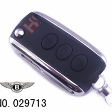 宾利汽车3键遥控折叠钥匙