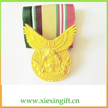 合金丝带勋章荣誉勋章厂家定做各式五金工艺品