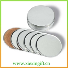 马口铁软木杯垫方形软木杯垫金属杯垫【接受来图来样订做】