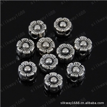 复古配件藏银饰品DIY配件藏银配件批发梅花小串珠A0277