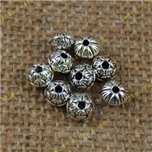 佛具宗教法器DIY配件藏银配件批发莲花莲花座串珠B49973