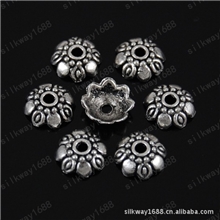 复古配件藏银饰品DIY配件藏银配件批发花托A0370
