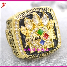 NFL橄榄球2005年匹兹堡钢人冠军戒指球迷收藏纪念现货