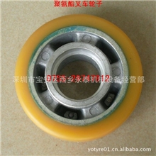 专业供应正规大厂生产聚氨酯叉车轮胎包胶轮PU轮叉车配件