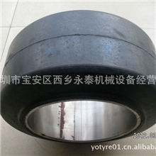 专业供应橡胶压配式电瓶叉车轮胎丰田叉车橡胶轮胎叉车配件
