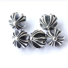 925泰银配件925泰银克罗心圆珠DIY手链项链配件925纯银