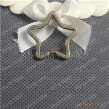 A1091古青7.1克复古钥匙圈-五角星手机饰品配件批发40个/包