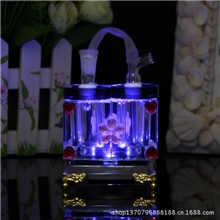 厂家直销水晶烟壶水烟壶玻璃壶配件亚克力水烟壶批发