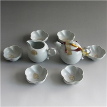 汝瓷茶具批发汝窑功夫茶具套装汝窑茶壶礼品瓷恒福东道汝窑