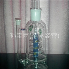 玻璃水烟壶大口双龙头