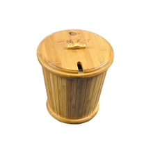 和德竹制茶水桶防易爆裂漏水茶渣桶垃圾桶茶具零配件批发