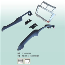 进口汽车音响主机面框通用机DVDCD改装配件05-13丰田雅力士银