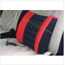 12V电动按摩腰靠车用办公护腰枕汽车靠垫车用电动腰靠特价