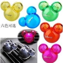 汽车用品米奇卡通头型粒粒出风口香球汽车香水米奇出风口对装