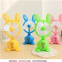 可充电迷你手持风扇可爱兔子造型充电风扇卡通创意风扇