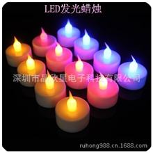 厂家直销LED蜡烛发光电子蜡烛黄灯闪光蜡烛室内外装饰灯