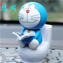 迷你看书小叮当太阳能公仔太阳能汽车用品点头娃娃