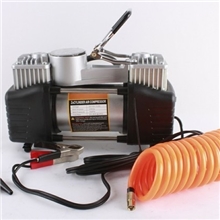 厂家直销双缸充气泵车载充气机带胎压表大功率打气泵