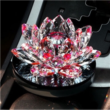 正品汽车莲花香水座水晶香水座好运莲莲车用香水瓶汽车香水座