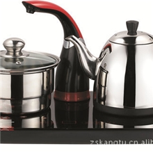 自动抽水电热水壶套装批发三合一茶具消毒保温开水壶礼品批发