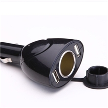 点烟器/双USB点烟器/双USB车载点烟器/USB车用点烟器/USB带点烟器