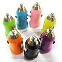 厂家供应车载充电器迷你MINI车充子弹头车载充电器大量批发