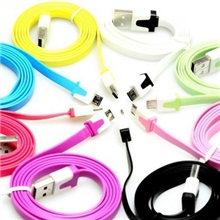 1米三星面条数据线HTC小米V8三星手机数据线批发彩色数据线