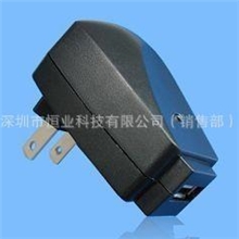 供应美规USB手机充电器，小弧形美规充电器小弧形黑色充电器