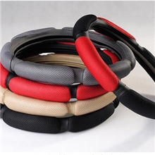 【热销】三明治汽车方向盘套透气方向盘套三明治把套把套批发