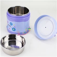 2.2L不锈钢双层提锅304不锈钢内胆饭盒高档礼品赠品提锅