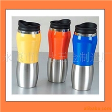 供应内钢外塑或双层塑料花生杯形状汽车杯