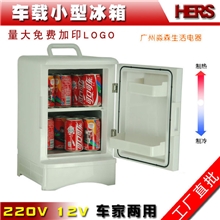广州淼森电器实用型13.5L半导体家用车载两用冷热双制迷你小冰箱